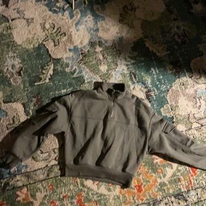 H&M Cropped Zip Up Sweater